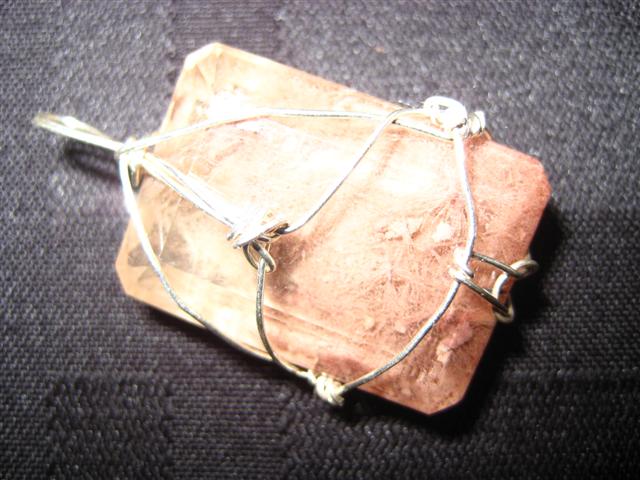 Quartz with Chlorite Pendant 1368